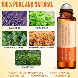 Kepala Bliss minyak esensial gulungan on - Natural migrain Roller Blend dengan Rosemary <span class=keywords><strong>Frankincense</strong></span> <span class=keywords><strong>Oil</strong></span> Minyak Lavender minyak Peppermint - Product Image 2
