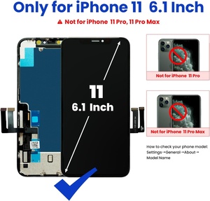 Écran LCD de <span class=keywords><strong>remplacement</strong></span> 100 % testé pour 11HD 6,1 pouces, assemblage numériseur, verre trempé, cadre étanche, adhésif - Product Image 2