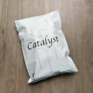 Wholesale Matte White Poly Mailer Bags Custom Black Logo Print Self Adhesive <b>Waterproof</b> Plastic Pouches for Clothes Packaging - Product Image 5