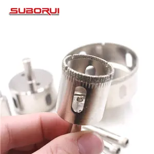 SUBORUI Diamond Glass Tile Core Hole Saw Cutter Drill Bit Set For Glass Tile Ceramic Marble Porcelain Brocas Diamantadas