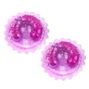 Mamelon vibrateur pince <span class=keywords><strong>sexe</strong></span> sein Pasties femme stimulateur de sein réutilisable Silicone mamelon pinces vibrant Sex Toy mamelon couverture - Product Image 2