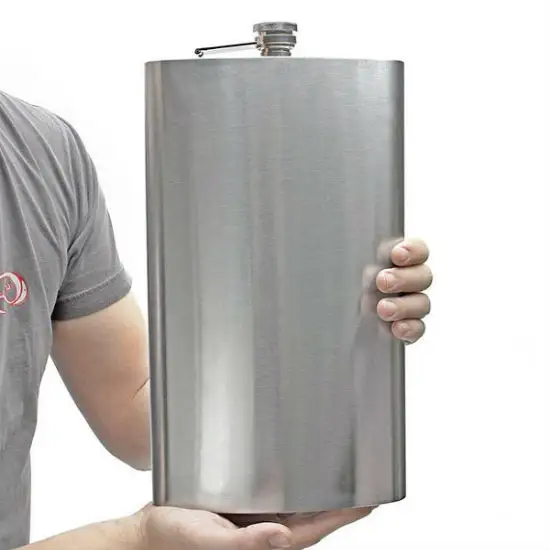 Nhà máy bán Hip Flask vuông phẳng rượu rượu Hip Flask 304 thép không gỉ Whisky Hip Flask