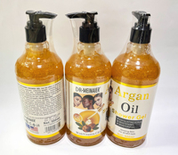 Gel Douche 500ml 24K Naturel Rafraîchissant Éclaircissant Exfoliant Corps au Vitamine C Hydratant Lissant Savon de Bain M
