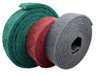 Rouleau de ponçage professionnel OEM pour surfaces moyennes, revêtement en oxyde d'aluminium, fibre de nylon flexible, disque de ponçage industriel de 100 mm
