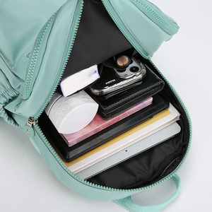 <span class=keywords><strong>Zaino</strong></span> da <span class=keywords><strong>donna</strong></span> pratico multicomparto <span class=keywords><strong>in</strong></span> <span class=keywords><strong>tessuto</strong></span> di nylon per il pendolarismo all'aperto, chiusura con cerniera versatile, borsa a tracolla singola - Product Image 6