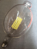 Ampoule LED à filament en verre 30W 50W ED90 E40 E39 6000K Lumière du jour Haute luminosité pour l'éclairage public