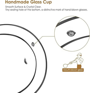 Vente flash - Tasses à café et soucoupes en verre de haute qualité - Product Image 3