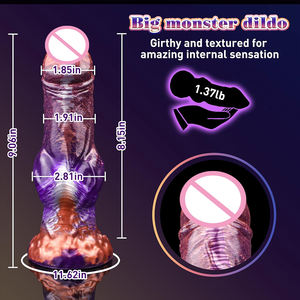Dickes Riesen tier Fantasy Serie Dildo Monster <span class=keywords><strong>Dragon</strong></span> Canine Knot Design mit leistungs starker Saugnapf basis zum Freisprechen - Product Image 1