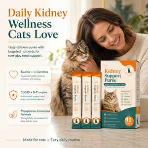 All-in-one <strong>Cat</strong> Kidney Pur&eacute;e Customized Formula Taurine CoQ10 L-Carnitine B-Complex Functional Lickable <strong>Cat</strong> Treats Supplement - Product Image 2
