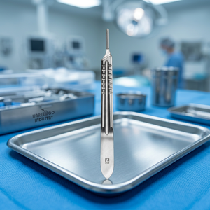 Cuchillas de Dermaplaning Manuales Reutilizables de Acero Inoxidable con Regla de Pulgadas, Asas de Bisturí Quirúrgico Estériles para Anatomía, Aprobadas por la CCC, de Alta Calidad - Product Image 2