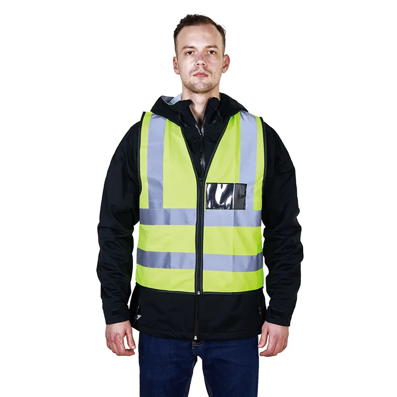 R121-ZP Customized Logo Safety Warning Vest Highly Visibility Reflective Tape Warning Kacket Outdoor Construction