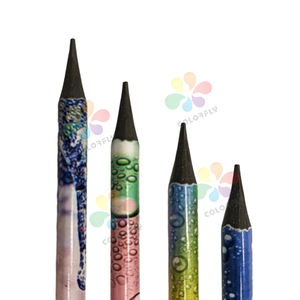 Ensembles de crayons HB aiguisés de bureau en bois en vrac au design de mode crayons d'école personnalisés de haute qualité avec oreillette pour les étudiants - Product Image 4