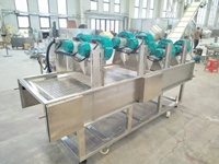 Machine d'emballage de légumes à coussin d'air, Laveuse de légumes à bulles d'air, Équipement de nettoyage pour pommes de terre, carottes, laitues, choux
