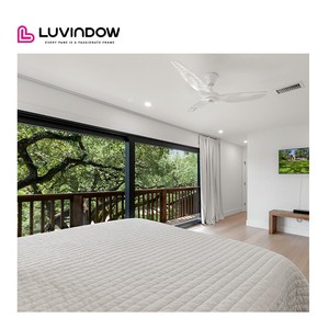 Luvindow <span class=keywords><strong>Porte</strong></span> <span class=keywords><strong>coulissante</strong></span> en alliage d'aluminium robuste pour jardin extérieur Balcon Façade intérieure RV Garage Car Beauty Shop & Store - Product Image 4