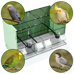 60*32*38cm Üretim Kuş Kafesi Sağlam 3 Ayaklı İstiflenebilir Evcil Kuşlar İçin Kuş Kafesi - Product Image 5