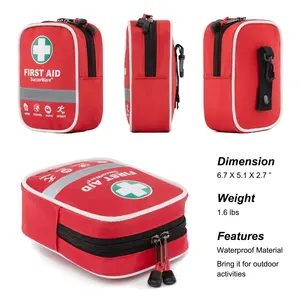 Estuche rígido de alta calidad de 130 piezas, suministro de fábrica y bolsa de emergencia, kit de supervivencia de emergencia de primeros auxilios de viaje