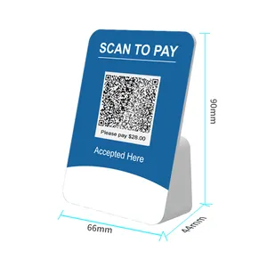 شاشة عرض رمز QR صغيرة لسطح المكتب، اتصال بالكمبيوتر للتصويت والدفع، شاشة رمز QR ديناميكية