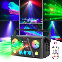 Lumières à Effets LED RVB, Boule Magique à Effets Lumineux, Lumière de Scène à Faisceau, Télécommande, Projecteur pour DJ, Discothèque, Soirée, Concert