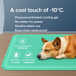 Estera de Gel de enfriamiento plegable para perros de viaje, superventas, superficie de PVC duradera, autorefrigeración para caja/<span class=keywords><strong>coche</strong></span>/suelo para verano - Product Image 4
