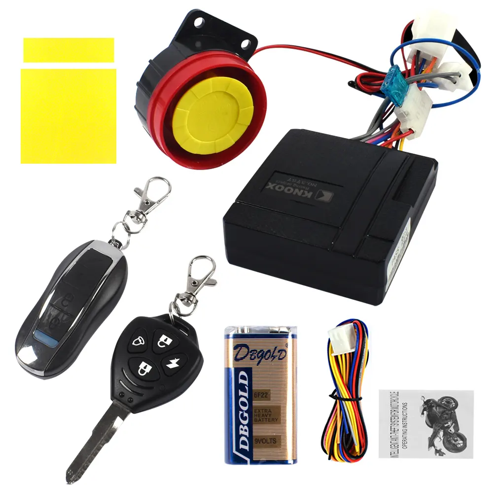 Cut wise anti theft Protection one click 12V Remote Control motorcycle security alarma para moto car alarm system
