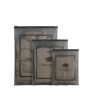 Bolsas de Embalaje de Ropa con Cierre de Cremallera, Impresión Offset Personalizada, Acabado Mate Esmerilado, de PE/EVA, para Calcetines, Zapatos y Pieles |   Reciclable - Product Image 3