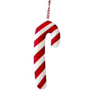 Petit pendentif en fer forgé, Père Noël avec canne et tambour, élégant ornement de Noël à suspendre pour figurine de Père Noël, jouet, décoration de boîte cadeau - Product Image 5