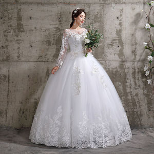 S3967R 2021 New Fashion High Quality Custom Slim Bridal Gowns Elegant Ball Gown Cheap Wedding Dress - Product Image 1