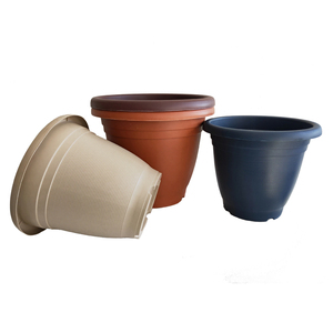 Pots de fleurs décoratifs ronds en plastique blanc de haute qualité, légers et colorés, <span class=keywords><strong>pour</strong></span> jardin, modernes, 1000 pièces - Product Image 2