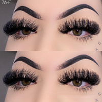 Proveedores de pestañas Venta al por mayor Fluffy Mink Lashes 25 Mm Siberian Mink Lashes Dramatic Long 3D 25 Mm Mink Lashes