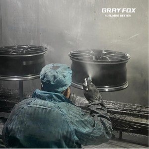 Ruedas Forjadas Monoblock Personalizadas GRAYFOX en Gris Acero de 18 19 20 22 Pulgadas 5x112 5x114.3 para <span class=keywords><strong>Audi</strong></span> Q5 B9 <span class=keywords><strong>A4</strong></span> A6 A7 RS6 C5 C6 B6 <span class=keywords><strong>B7</strong></span> B8 - Product Image 4