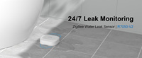 Détecteur d'inondation intelligent sans fil Tuya Zigbee Capteur de fuite d'eau de haute qualité Caractéristique étanche pour la maison Garage Hôtel RV Batterie