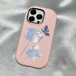Cover <span class=keywords><strong>per</strong></span> iPhone 15 14 13 12 17 Pro Max con Motivo a Farfalla Blu e Fiore, Accessorio <span class=keywords><strong>per</strong></span> Cellulare a Forma di Conchiglia <span class=keywords><strong>per</strong></span> Ragazze - Product Image 6