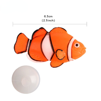 Décorations lumineuses pour aquarium : poissons tropicaux simulés en gros (poisson-clown, guppy, poisson-ange)
