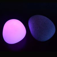 Lámpara LED Solar Decorativa para Jardín, de Resina, con Forma de Roca, para Exteriores, con Controlador LED, para Iluminación de Paisajes y Patios