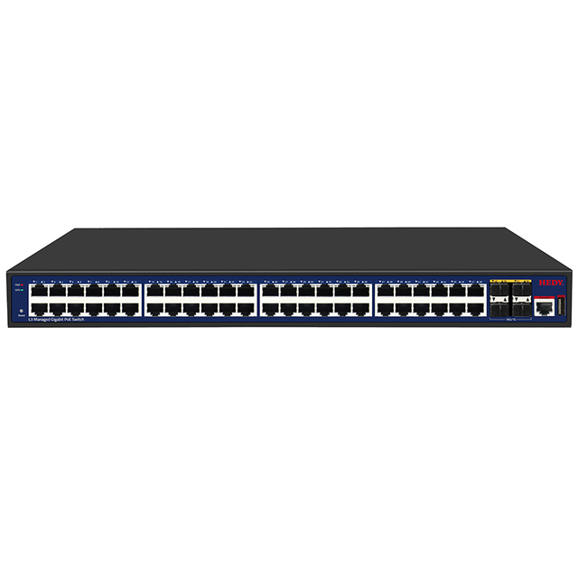 L3 Management Ethernet POE Switch 48 Ports Gigabit Ports 10G SPF+ Uplink,1console Port, 1USB Serial Port With Web Management