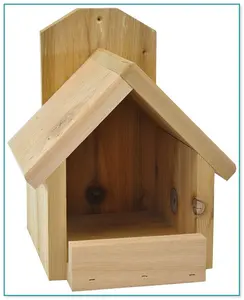 Gaiola de madeira para pássaros infantil inacabada natural, gaiola redonda de madeira decorativa antiga para crianças, barato por atacado