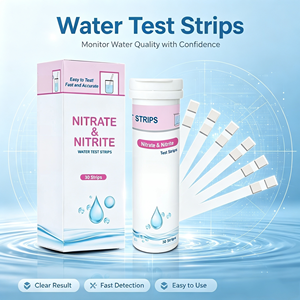 Kit de test de la qualité de l'eau 2 en 1 pour la détection des nitrates et des nitrites sur site, bandelettes de test pour <span class=keywords><strong>aquarium</strong></span>, bacs et étangs - Product Image 1