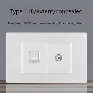 Interrupteur mural moderne, prise murale, prise TV et prise informatique pour la maison, le bureau et les hôtels - Product Image 3