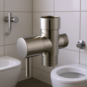 Robinet de toilette G7/8 femelle en laiton, adaptateur en T G15/16 mâle, G1/2 mâle pour bidet mural, design minimaliste, économie d'eau - Product Image 2