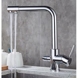 <span class=keywords><strong>Rubinetto</strong></span> da Cucina Moderno in Ottone <span class=keywords><strong>a</strong></span> Singola Maniglia con <span class=keywords><strong>Tre</strong></span> Vie per Acqua Potabile, Cartuccia in Ceramica e Garanzia di 5 Anni - Product Image 3