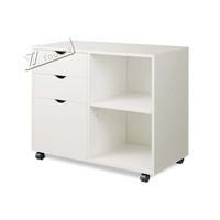 Armoire de bureau amovible trois dessiner deux grille classeur blanc