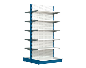 Bulk Sale Narrow Aisle Supermarket <strong>Shelves</strong> <strong>Slim</strong> Design Metal Shelving <strong>Unit</strong> for Maximizing Floor Space - Product Image 1