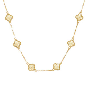 <span class=keywords><strong>Collana</strong></span> in <span class=keywords><strong>Argento</strong></span> S925 SPJ per Donne, Stile Classico, Placcata in Rodio, Ciondolo a Forma di <span class=keywords><strong>Quadrifoglio</strong></span> con 6 Fiori Portafortuna - Product Image 1