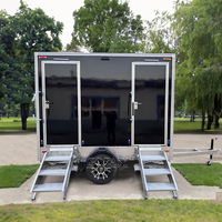 Remorque de salle de bain de luxe Goeasy, toilettes portables d'extérieur, certifiées CE, écologiques, durables, revêtement antidérapant, prêtes à l'emploi, mobiles