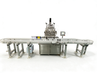 Machine de remplissage de liquides à 4/6/8 têtes, de 10 ml à 1000 ml, avec contrôle PLC et servomoteur, pour l'alimentation, les boissons et les cosmétiques