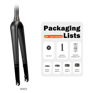 Forcella Anteriore TOSEEK per Bici Gravel, Interamente in Carbonio, Cavi Interni, Freno <span class=keywords><strong>a</strong></span> Disco, Sgancio Rapido, Ultraleggera - Product Image 6