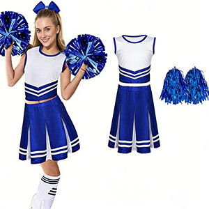 Conjuntos de Uniformes de Animadoras Más Vendidos para Niñas, Color Personalizado, Día Deportivo Escolar, Vibrante, Elegante y Cómodo - Product Image 1