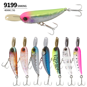 Leurre de pêche Huiping Hard Baits Sinking Pencil, leurre flottant, petit wobbler métallique, jerkbait, minnow 40mm 5g pour la pêche au bar et <span class=keywords><strong>à</strong></span> la <span class=keywords><strong>truite</strong></span> - Product Image 1