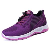 Chaussures de marche pour femmes, baskets en mesh respirant, légères et confortables, chaussures décontractées antidérapantes, chaussures de course