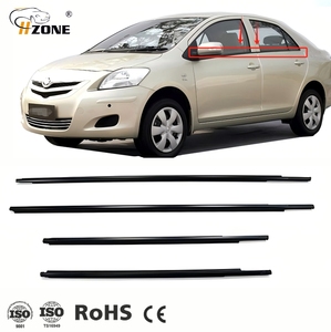Car Exterior Decoration Weather Stripping Car Door Rubber Seals Rubber Door for Toyota Yaris/<strong>Vios</strong> 2008-2013 Sedan 4PCS - Product Image 1
